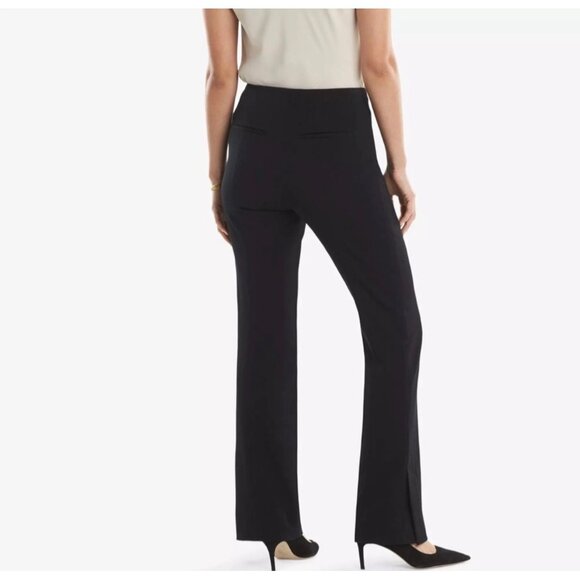 MM.LaFleur Womens Clooney Light Twill Trouser Pants Size 10 Black Wide leg - Picture 2 of 9